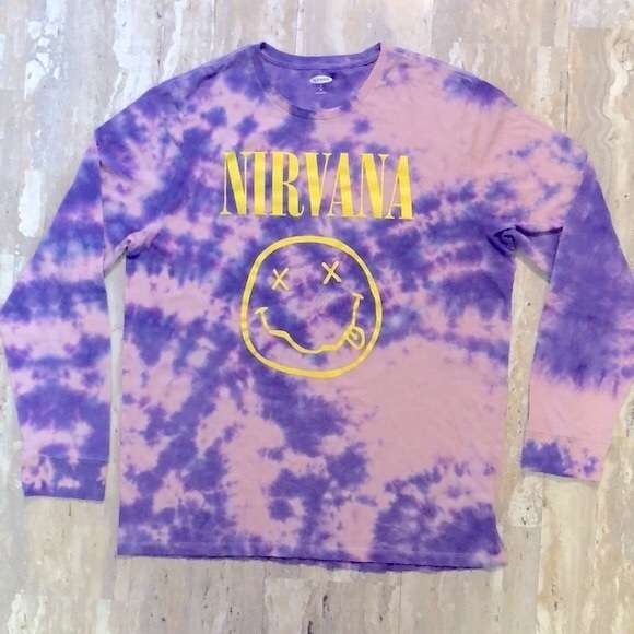 Nirvana Graphic Gender Neutral Long Sleeved T-shirt - Picture 1 of 11